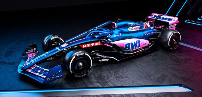 Alpine F1 présente une livrée rose et bleue de sa A522